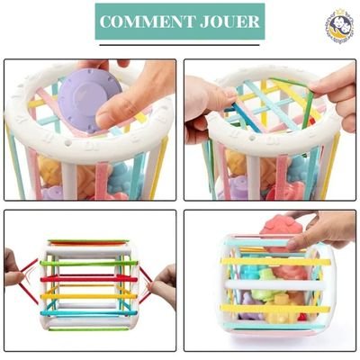 Jeu de tri Blocs Montessori | BlocsSortingGame™ - Mon Bébé Royal