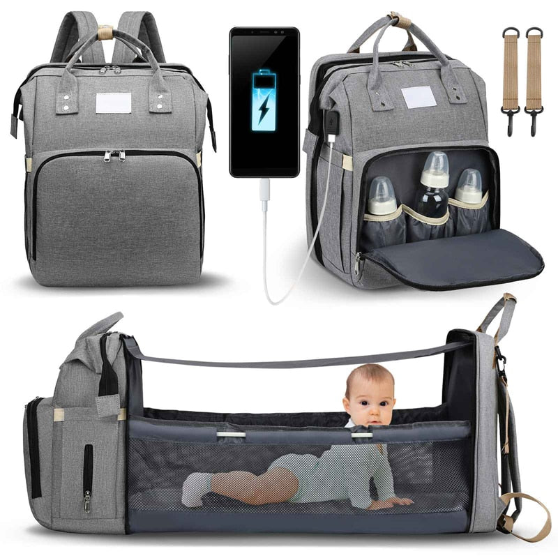 Sac à langer portatif | Berceau de voyage BabyNappy™ - Mon Bébé Royal